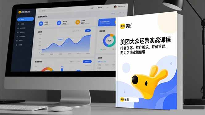 美团大众运营实战课程，排名优化、推广投放、评价管理，助力店铺业绩倍增-晶创聚力