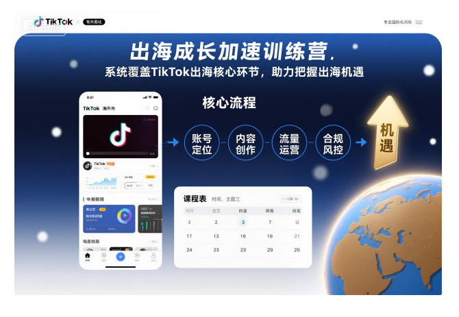 出海成长加速训练营，系统覆盖TikTok出海核心环节，助力把握出海机遇(更新)-晶创聚力