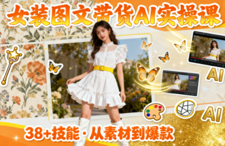 女装图文带货的AI实操课-晶创聚力